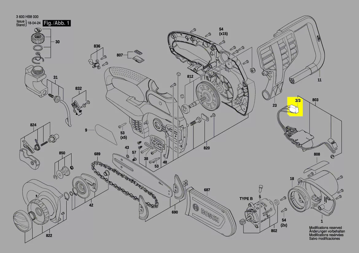 interrupteur réf. 2 607 202 375 Bosch